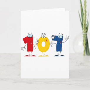 Lycklig nummer 107 kort