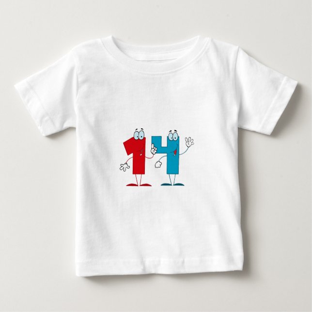 Lycklig nummer 14 tee (Framsida)