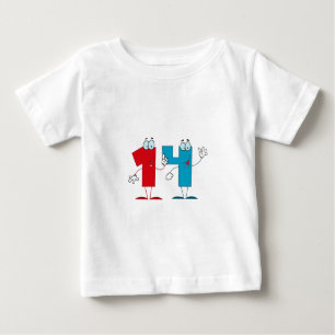 Lycklig nummer 14 tee shirt
