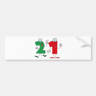 Lycklig nummer 21 bildekal