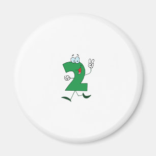 Lycklig nummer 2 magnet