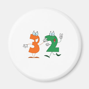 Lycklig nummer 32 magnet