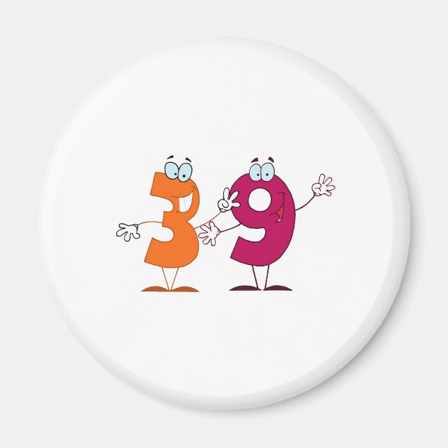 Lycklig nummer 39 magnet (Framsidan)