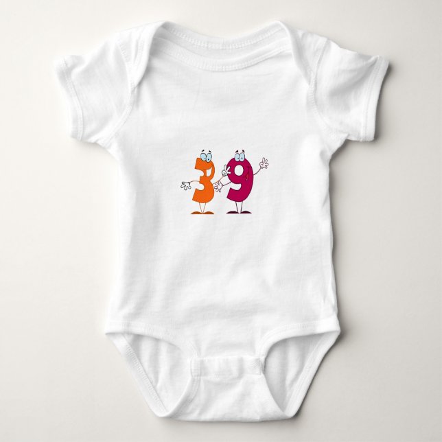 Lycklig nummer 39 t-shirt (Framsida)
