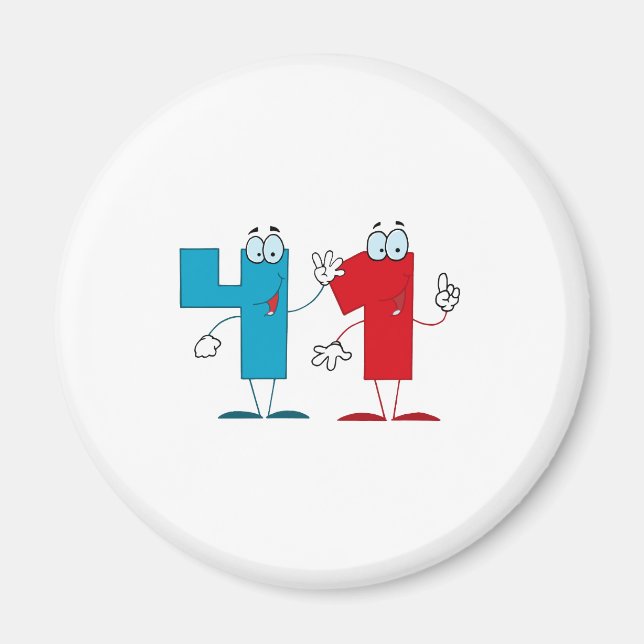 Lycklig nummer 41 magnet (Framsidan)