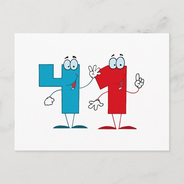 Lycklig nummer 41 vykort (Framsida)