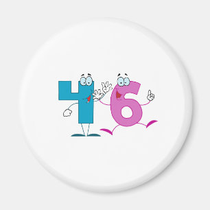 Lycklig nummer 46 magnet
