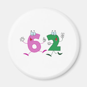 Lycklig nummer 62 magnet