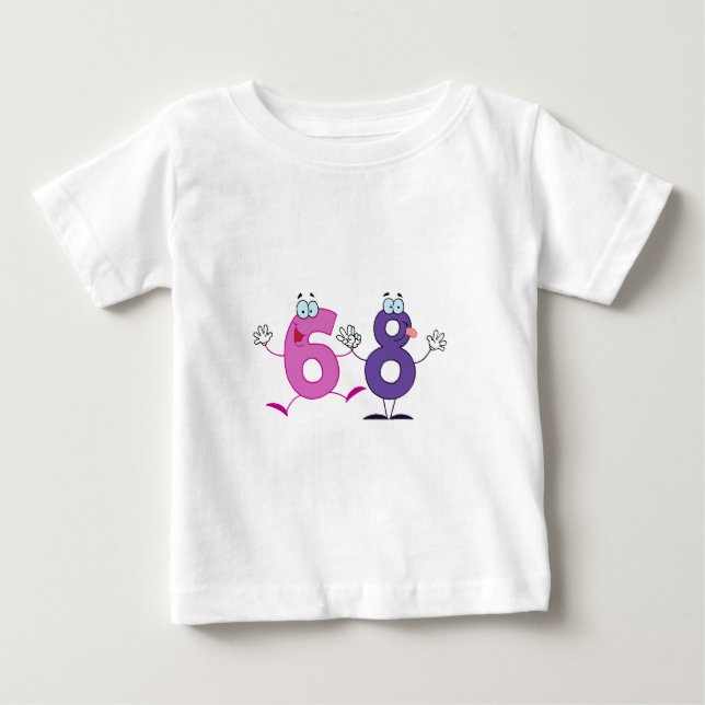 Lycklig nummer 68 tee shirt (Framsida)