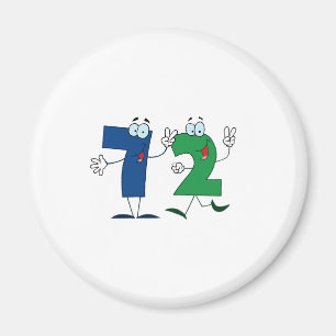 Lycklig nummer 72 magnet