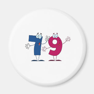 Lycklig nummer 79 magnet