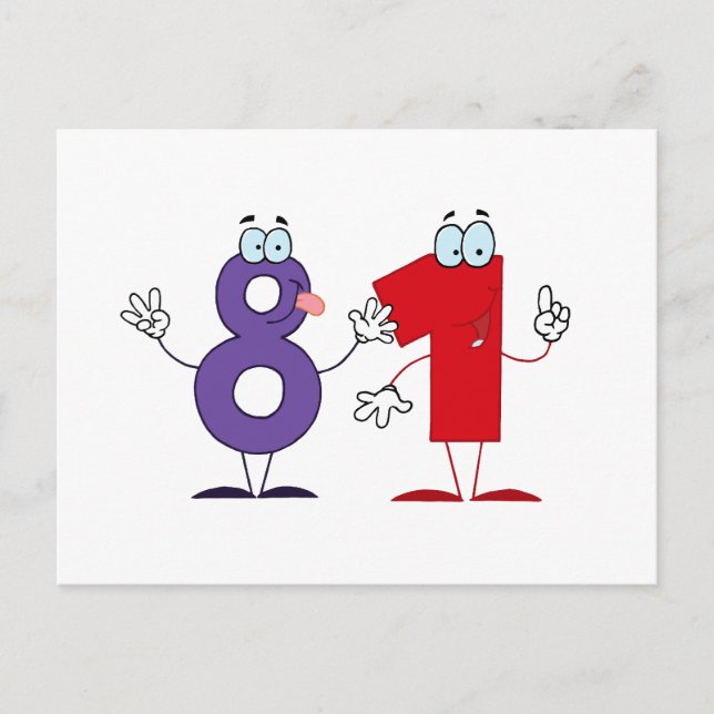 Lycklig nummer 81 vykort (Framsida)
