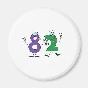 Lycklig nummer 82 magnet