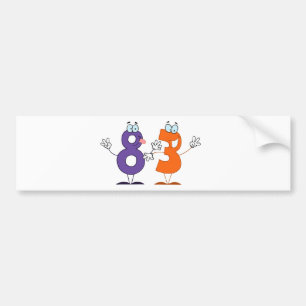 Lycklig nummer 83 bildekal