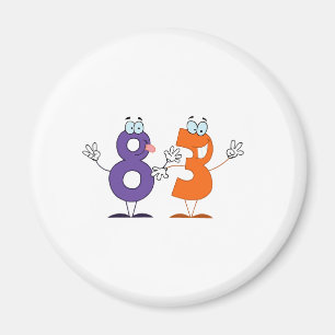 Lycklig nummer 83 magnet