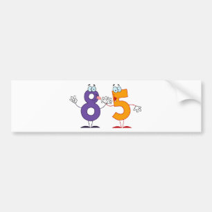 Lycklig nummer 85 bildekal