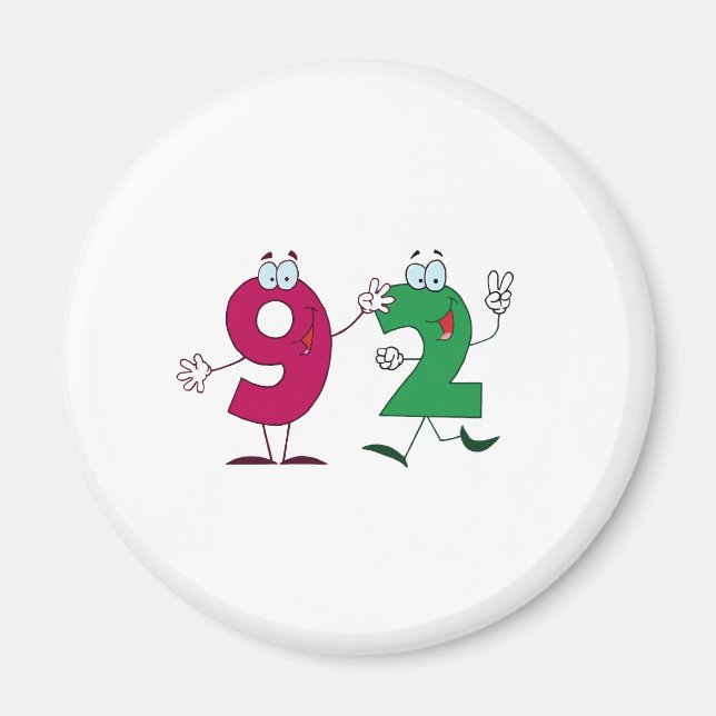 Lycklig nummer 92 magnet (Framsidan)