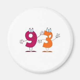 Lycklig nummer 93 magnet