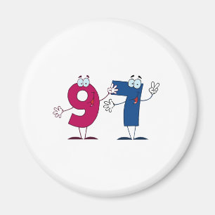 Lycklig nummer 97 magnet
