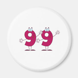 Lycklig nummer 99 magnet