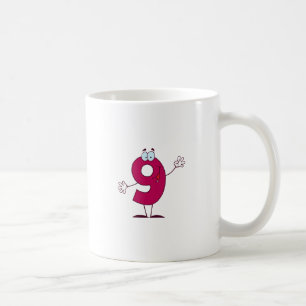 Lycklig nummer 9 kaffemugg