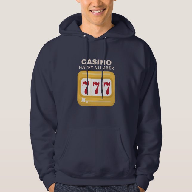 Lycklig nummer hoodie (Framsida)