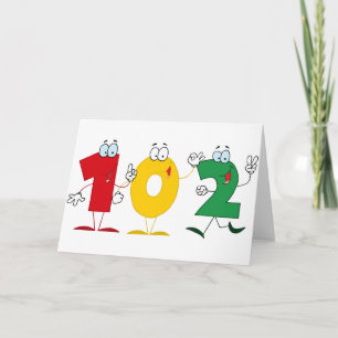 Lycklig numrerar 102 kort