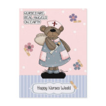 Lycklig Nurses Week. Cute Nalle