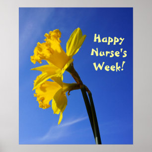 Lycklig Nurse's Week! konstutskrifter poster sjuks