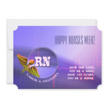 Lycklig Nurses Week. Medicinsk Caduceus