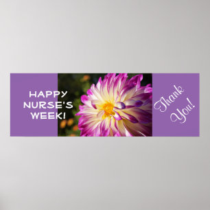 Lycklig Nurses Week! poster Tack Dahlias Nurse!