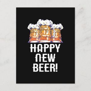 LYCKLIG NY BEER! Drickning av nyårsafton Party Tilläggskort