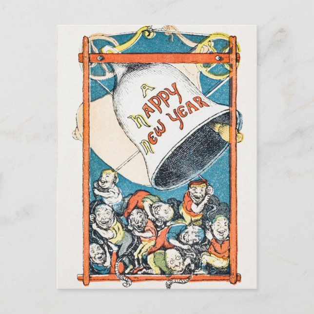 Lycklig nya helg vykort (Framsida)