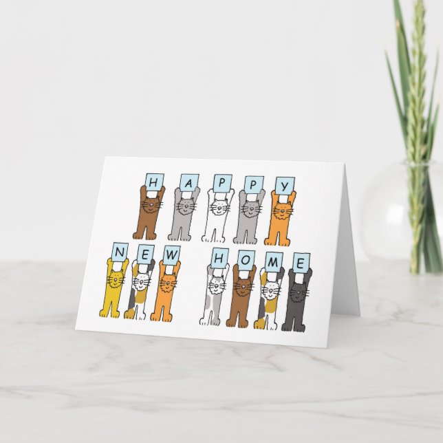 Lycklig - nya Tecknader för hemmet Meddelande (Framsida)