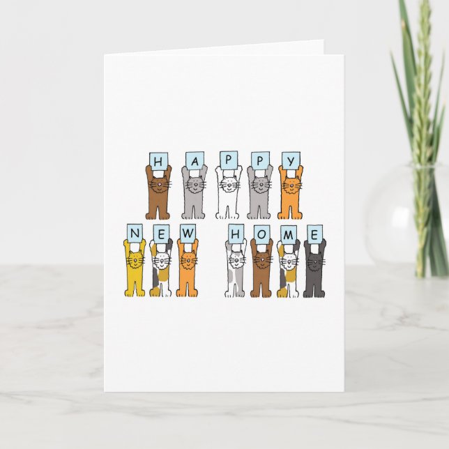 Lycklig - nya Tecknader för hemmet Meddelande (Framsida)