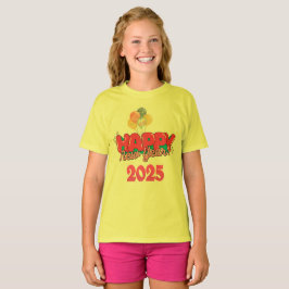 Lycklig, nyår T-shirt 2025