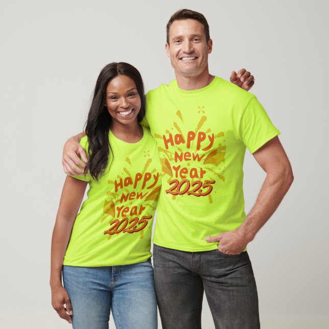 Lycklig Nyår T-shirt 2025 (Unisex)