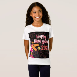 Lycklig, nyår T-shirt 2025