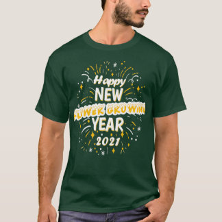 Lycklig - nyblomning år 2021, Hälsning T Shirt