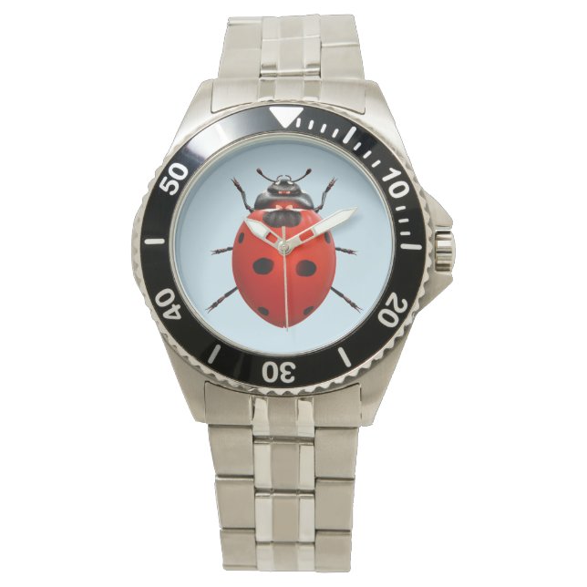 Lycklig Nyckelpiga Armbandsur (Framsida)