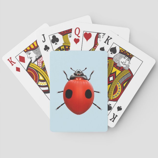 Lycklig Nyckelpiga Casinokort (Baksidan)