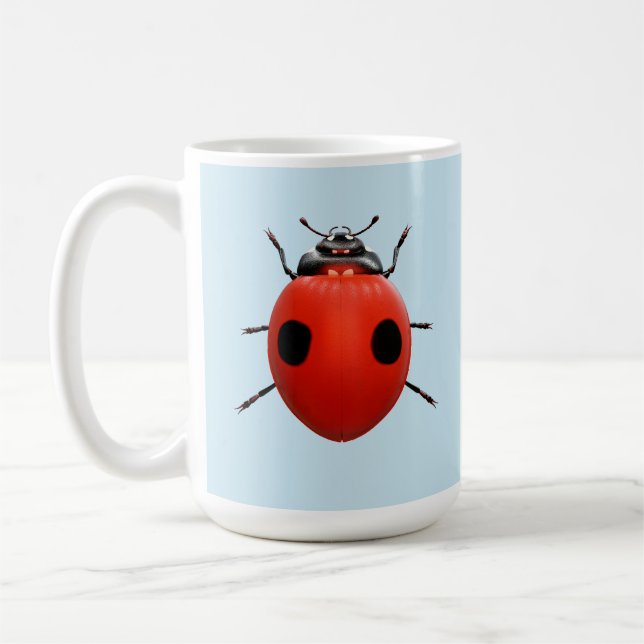 Lycklig Nyckelpiga Kaffemugg (Vänster)