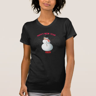 Lycklig - nytt år med Snögubbe 2025 Småbarn T-shir T Shirt