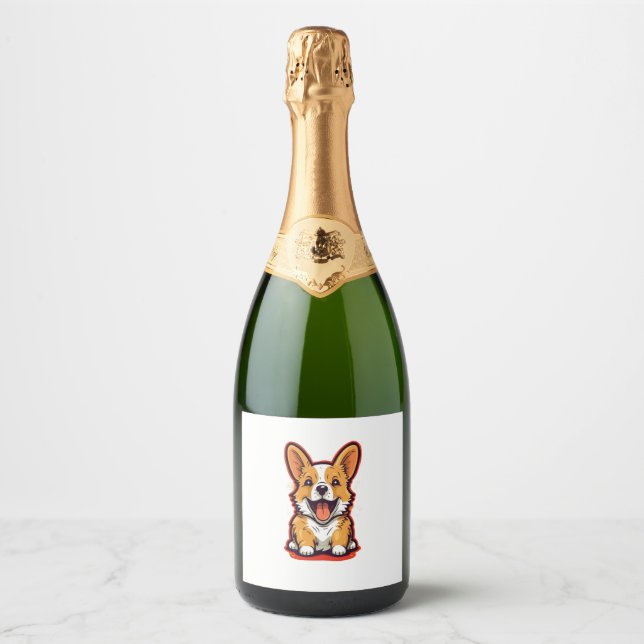 Lycklig och Cute Corgi - Adeant design för Hund Lo (Framsida)
