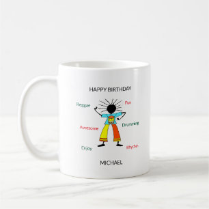 Lycklig och Fantastisk Reggae Dancer Kaffemugg