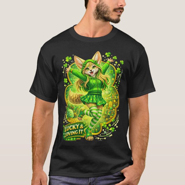 Lycklig Och Kära I Det T Shirt (Framsida)