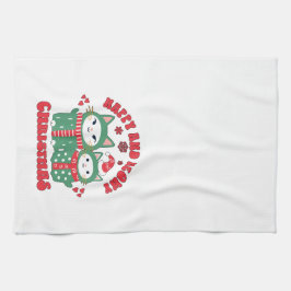 Lycklig och Meowy-julklappar Kökshandduk