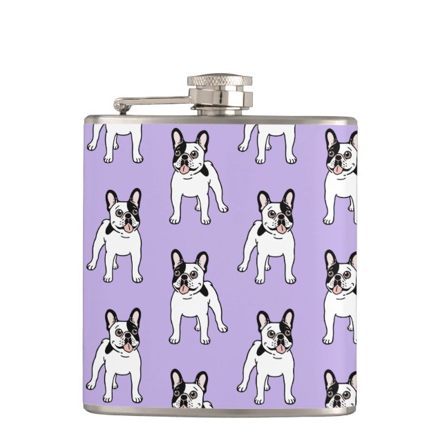 Lycklig och rolig singel Hooded Pied Frenchie Fickplunta (Framsidan)