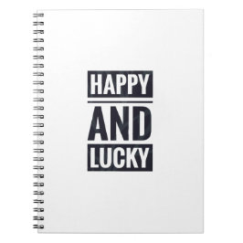 Lycklig och tur anteckningsbok