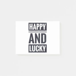 Lycklig och tur post-it block